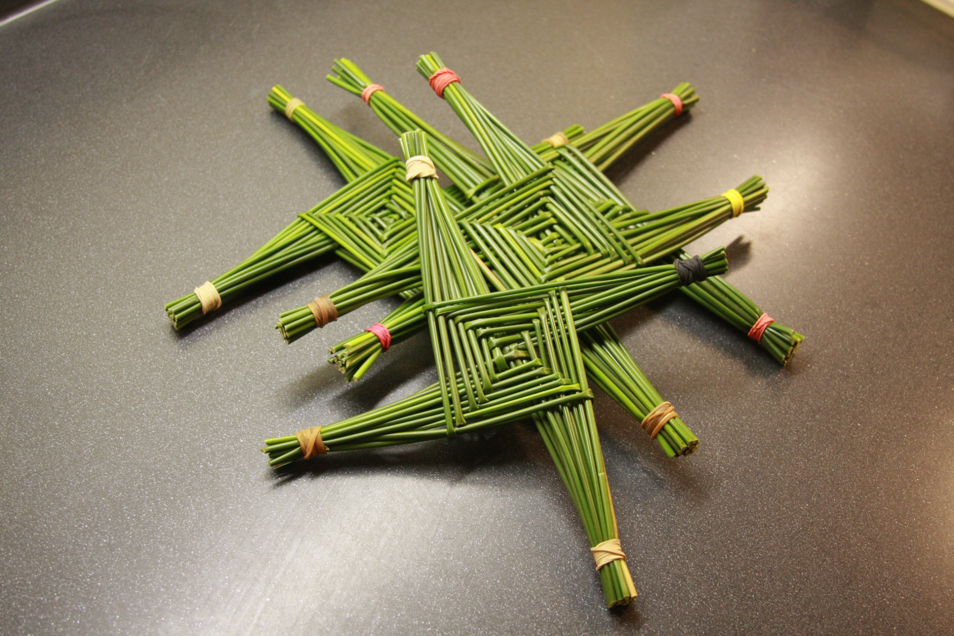 The iconic St Brigid’s Cross, woven from the traditional rushes. A symbol of protection still seen in many households. See how it’s made.